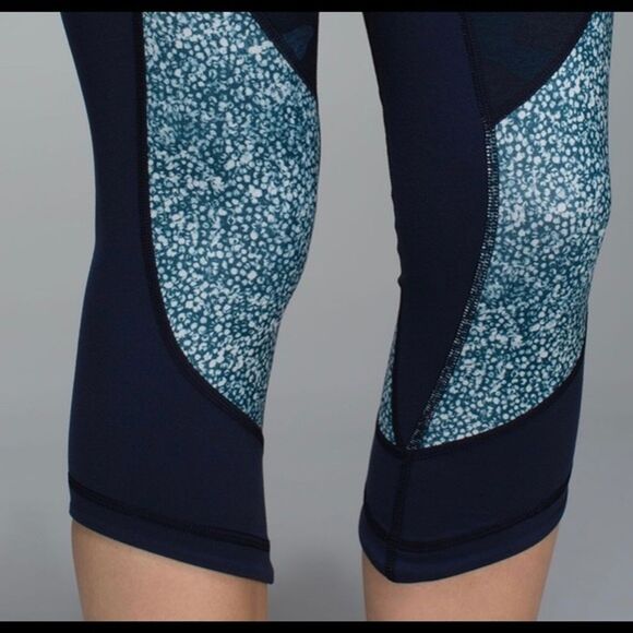 Lululemon Wunder Under Crop Sashiko Camo Tights - Picture 3 of 11